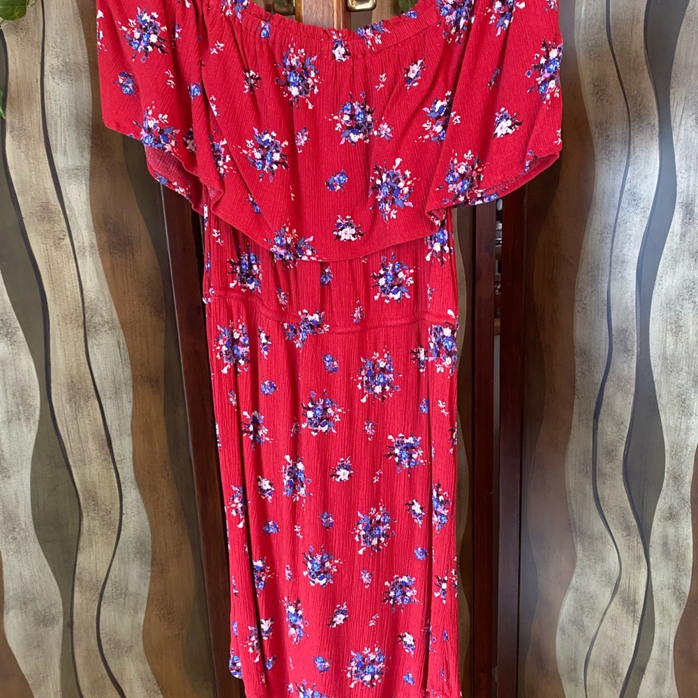 Knox Rose Women’s Red Boho Dress, size medium